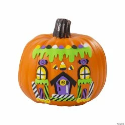 Flash Sale 👏 Candy House Pumpkin Decorating Craft Kit - Makes 12 🔥
