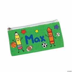 Outlet 🌟 Canvas Pencil Cases - 12 Pc. 🔥