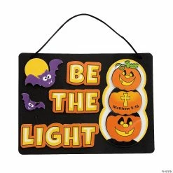 Best Sale ๐คฉ Christian Pumpkin Be the Light Sign Craft Kit - Makes 12 ๐