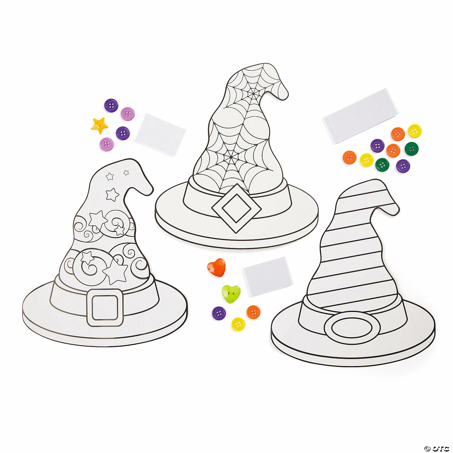 Cheapest ๐คฉ Color Your Own Button Witch Hat Kits - Makes 12 ๐คฉ 4 Cheapest ๐คฉ Color Your Own Button Witch Hat Kits - Makes 12 ๐คฉ - Image 2