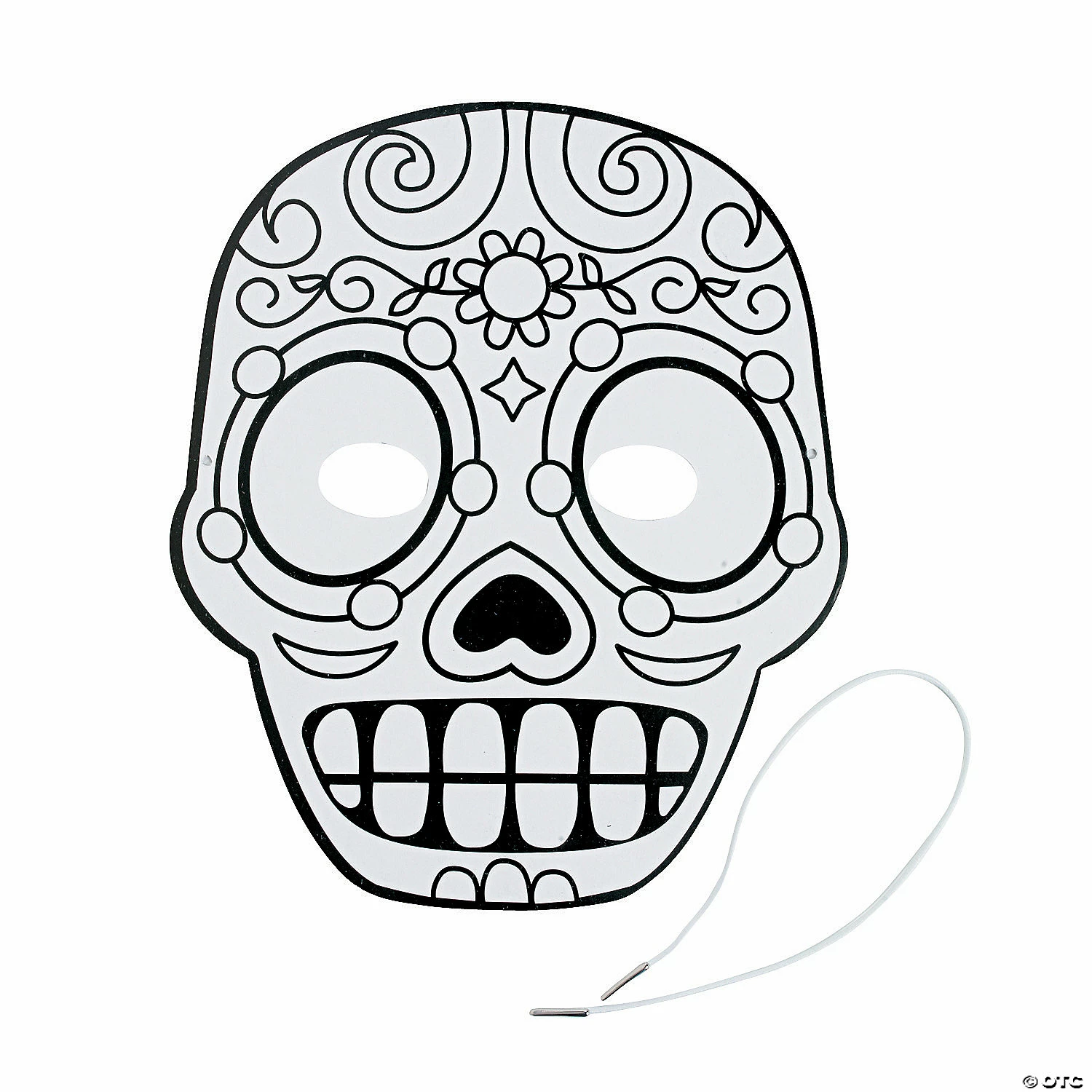 Wholesale π Color Your Own Day of the Dead Masks - 12 Pc. π 4 Wholesale π Color Your Own Day of the Dead Masks - 12 Pc. π - Image 2