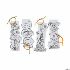 Brand new 🛒 Color Your Own Dr. Seuss™ The Cat in the Hat™ 🎃 Halloween Bookmarks - 48 Pc. 🌟