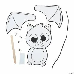 Coupon ❤️ Color Your Own Flapping Bat Craft Kit - Makes 12 🌟 -Halloween Crafts for Kids Sales color your own flapping bat craft kit makes 1213950320 a02