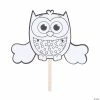 Hot Sale 👏 Color Your Own Flapping Owl Craft Kit - Makes 12 🧨 -Halloween Crafts for Kids Sales color your own flapping owl craft kit makes 1213982759