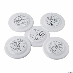 Buy 😀 Color Your Own 🎃 Halloween Flying Discs - 50 Pc. 🔔