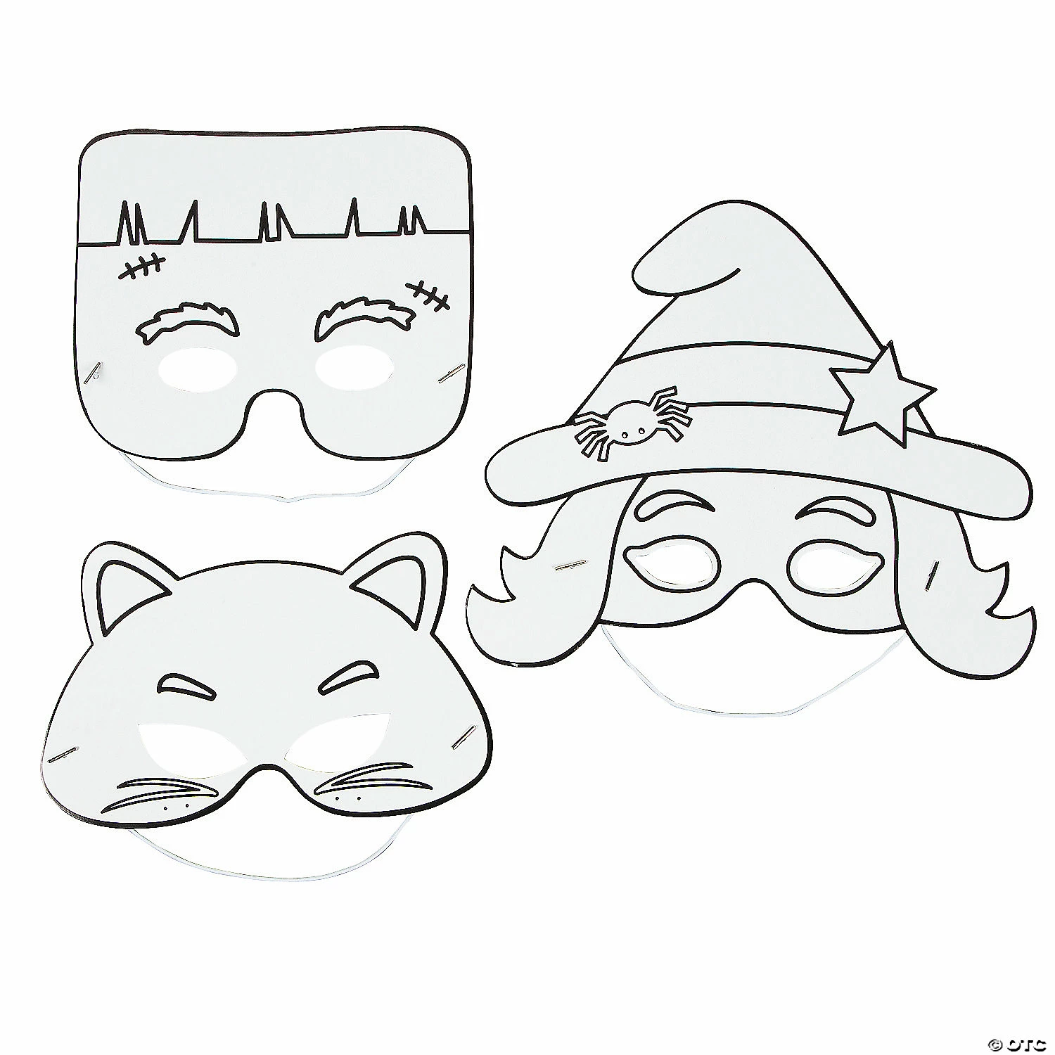 Budget ๐ฏ Color Your Own ๐ Halloween Masks - 12 Pc. ๐ฏ 4 Budget ๐ฏ Color Your Own ๐ Halloween Masks - 12 Pc. ๐ฏ - Image 2