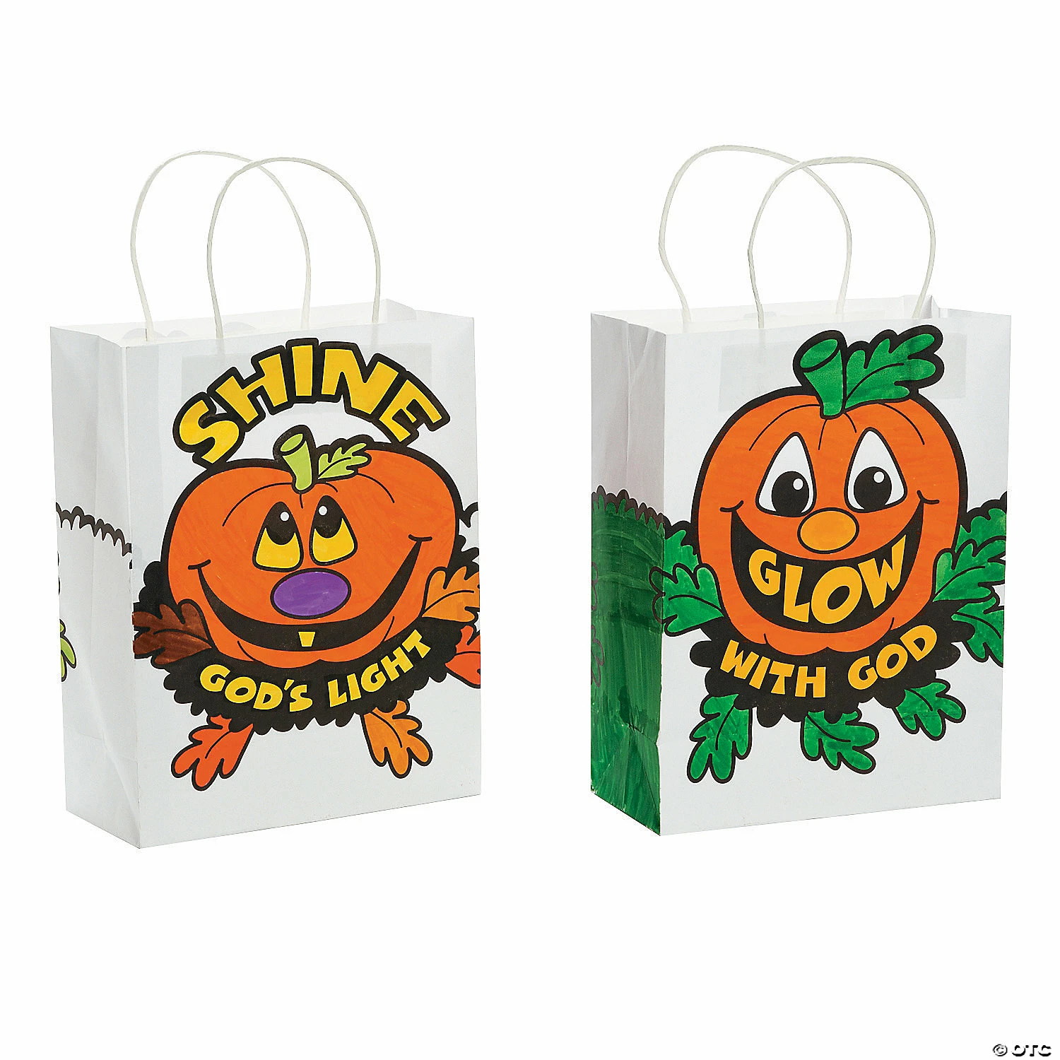 Cheap 🌟 Color Your Own Medium Christian Pumpkin Gift Bags - 12 Pc. 🎁 4 Cheap 🌟 Color Your Own Medium Christian Pumpkin Gift Bags - 12 Pc. 🎁 - Image 2