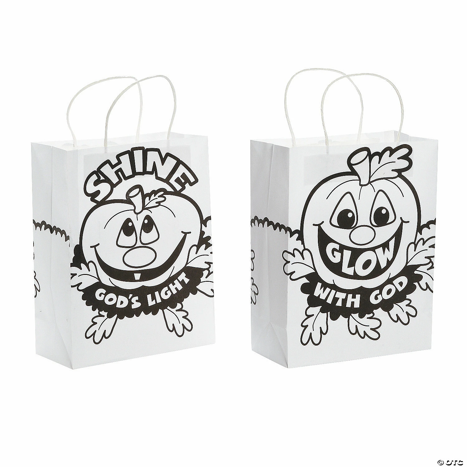 Cheap 🌟 Color Your Own Medium Christian Pumpkin Gift Bags - 12 Pc. 🎁 3 Cheap 🌟 Color Your Own Medium Christian Pumpkin Gift Bags - 12 Pc. 🎁