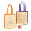 Deals ❤️ Color Your Own Medium Christian Pumpkin 🎃 Halloween Nonwoven Tote Bags - 12 Pc. 👏 -Halloween Crafts for Kids Sales color your own medium christian pumpkin halloween nonwoven tote bags 12 pc 13949782