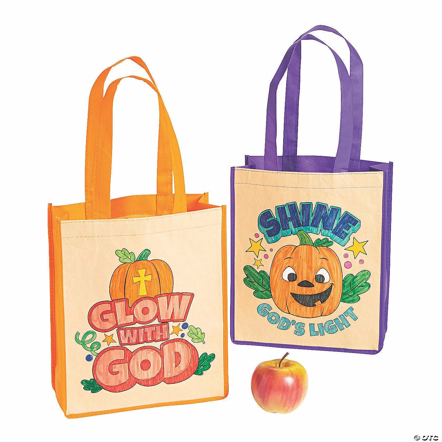 Deals β€οΈ Color Your Own Medium Christian Pumpkin π Halloween Nonwoven Tote Bags - 12 Pc. π 4 Deals β€οΈ Color Your Own Medium Christian Pumpkin π Halloween Nonwoven Tote Bags - 12 Pc. π - Image 2