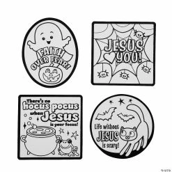 Best deal ✨ Color Your Own Religious 💀 Halloween Fuzzy Magnets - 12 Pc. 🎉