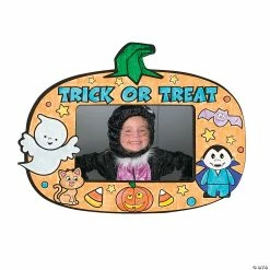 Budget 👍 Color Your Own Trick-or-Treat Picture Frame Magnets - 50 Pc. 👍 -Halloween Crafts for Kids Sales color your own trick or treat picture frame magnets 50 pc 13747560 a01
