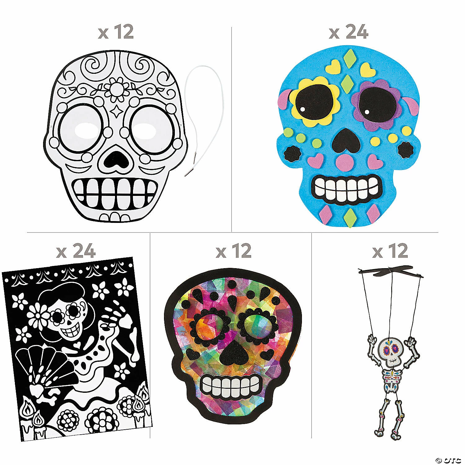 Coupon 🔔 Day of the Dead Craft Kit Assortment - Makes 72 ❤️ 4 Coupon 🔔 Day of the Dead Craft Kit Assortment - Makes 72 ❤️ - Image 2