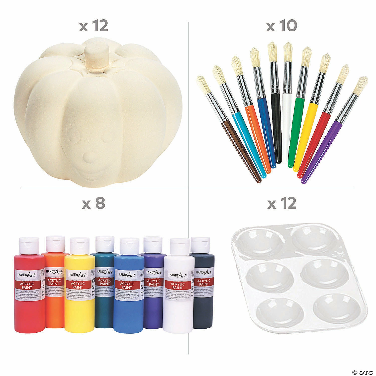 Cheapest ๐ DIY Ceramic ๐ง Halloween Pumpkin Kit - 42 Pc. ๐งจ 4 Cheapest ๐ DIY Ceramic ๐ง Halloween Pumpkin Kit - 42 Pc. ๐งจ - Image 2