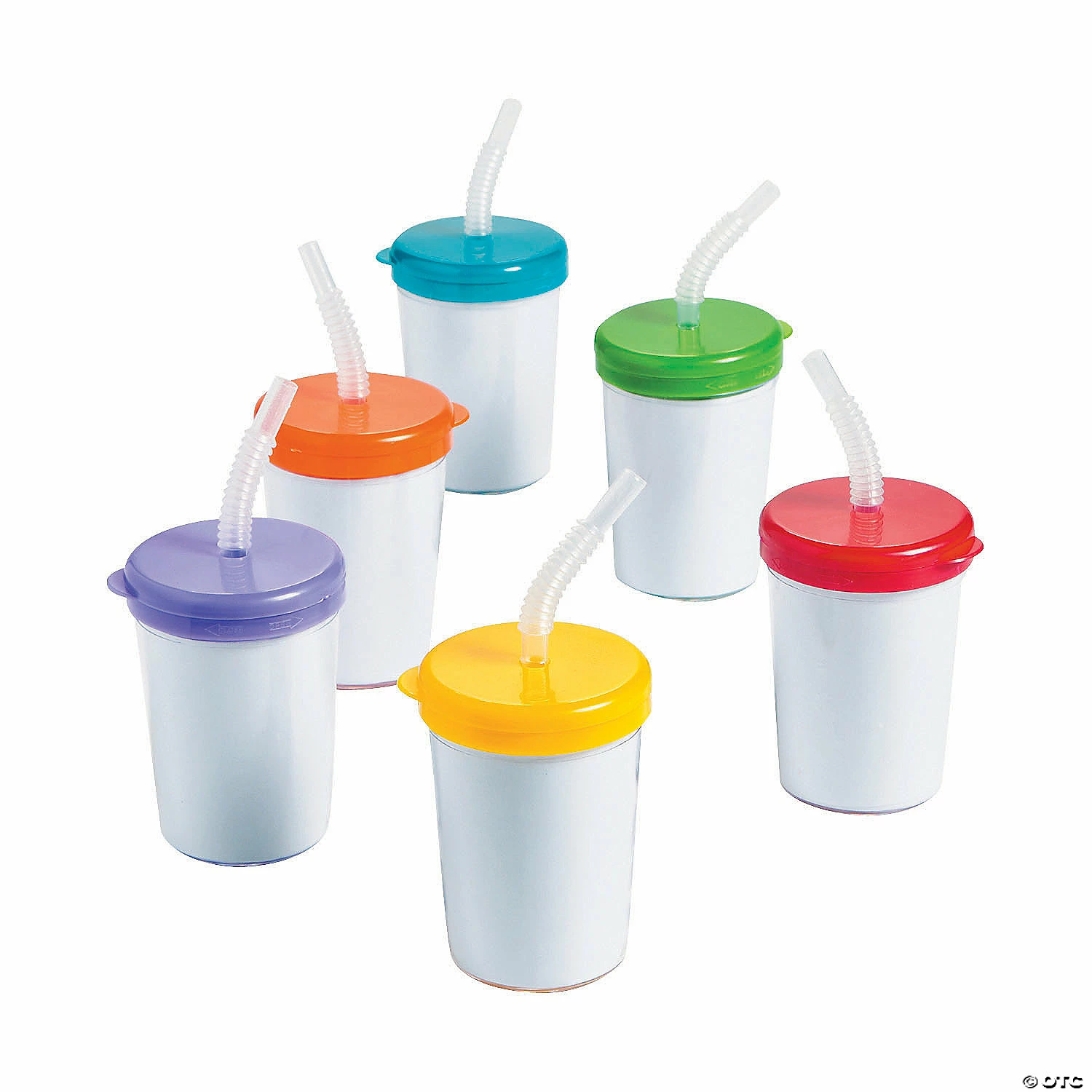 Outlet 💯 DIY Cups with Lids & Straws - 12 Pc. 🎁 3 Outlet 💯 DIY Cups with Lids & Straws - 12 Pc. 🎁