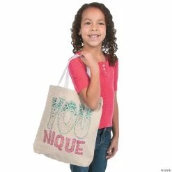 Outlet 🥰 DIY Large Canvas Tote Bags - 12 Pc. 🥰 -Halloween Crafts for Kids Sales diy large canvas tote bags 12 pc 14 116o a02