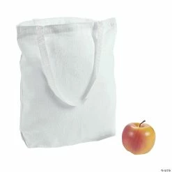Promo ๐ฅฐ DIY Large White Canvas Tote Bags - 48 Pc. ๐