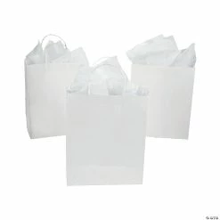 Coupon 🎉 DIY Large White Gift Bags - 12 Pc. 💯