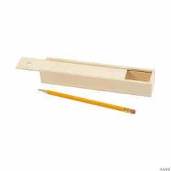 New ❤️ DIY Unfinished Wood Pencil Boxes - 12 Pc. ⭐