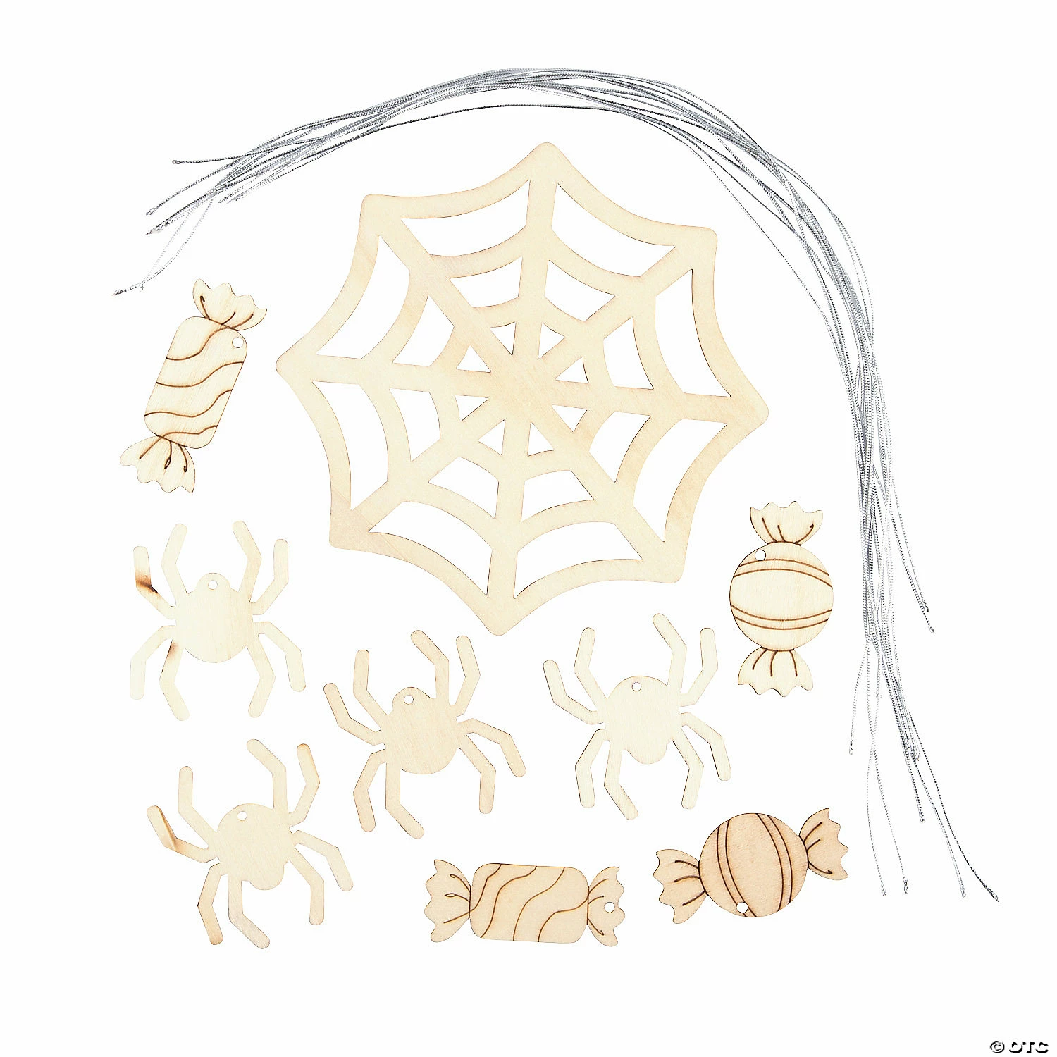 Outlet π DIY Unfinished Wood Spider Web Mobile π Halloween Decorations - 6 Pc. β 4 Outlet π DIY Unfinished Wood Spider Web Mobile π Halloween Decorations - 6 Pc. β - Image 2