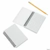 New 🔔 DIY White Canvas Spiral Notebooks - 12 Pc. 👍 -Halloween Crafts for Kids Sales diy white canvas spiral notebooks 12 pc 56 9084g