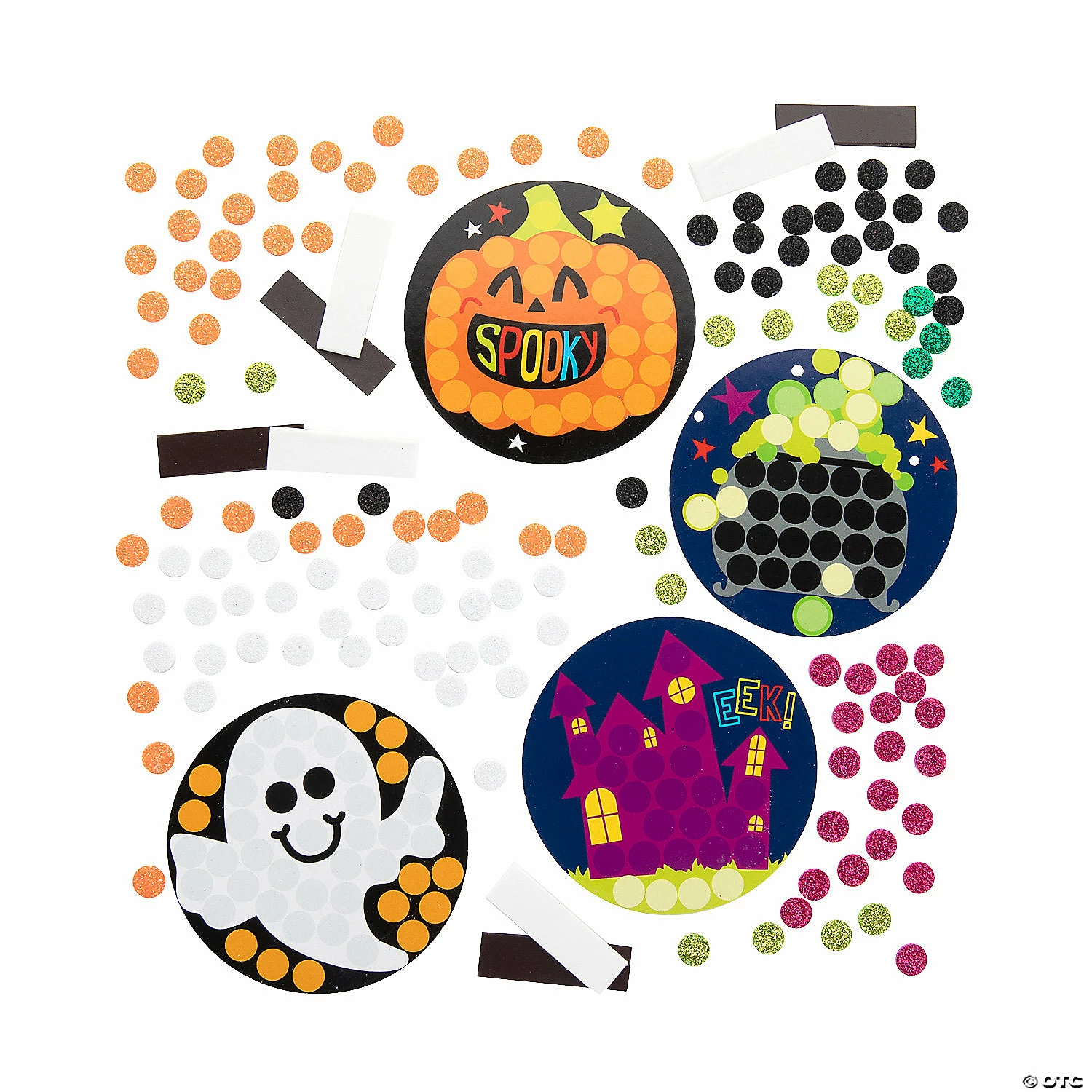 Wholesale β Halloween Glitter Mosaic Magnet Craft Kit - Makes 12 π 4 Wholesale β Halloween Glitter Mosaic Magnet Craft Kit - Makes 12 π - Image 2