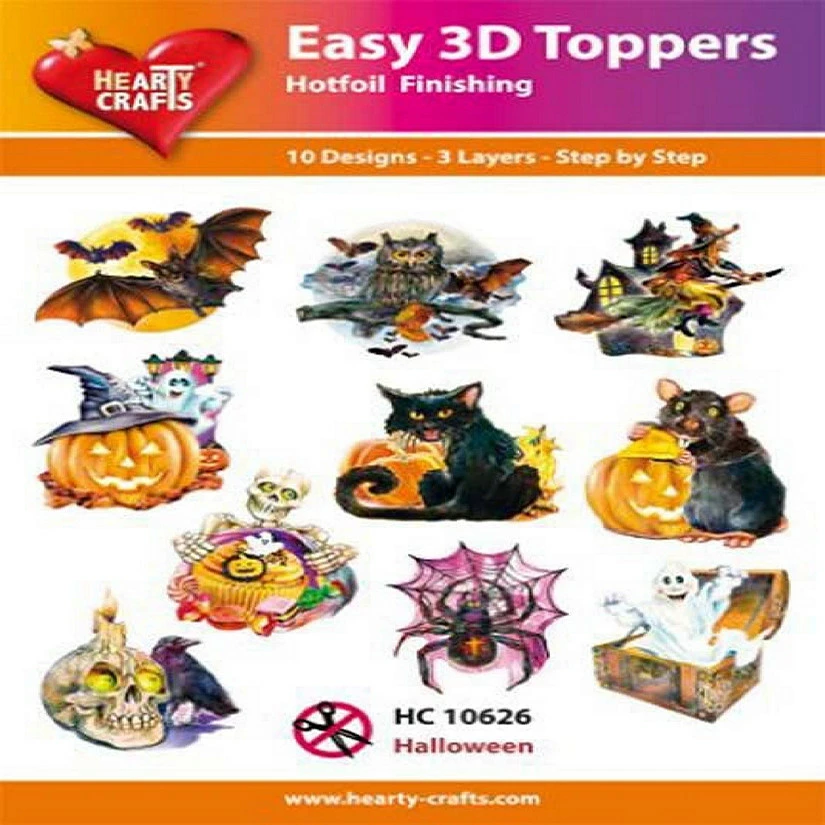 Deals 😍 Hearty Crafts Easy 3D Toppers 💀 Halloween 🥰 3 Deals 😍 Hearty Crafts Easy 3D Toppers 💀 Halloween 🥰
