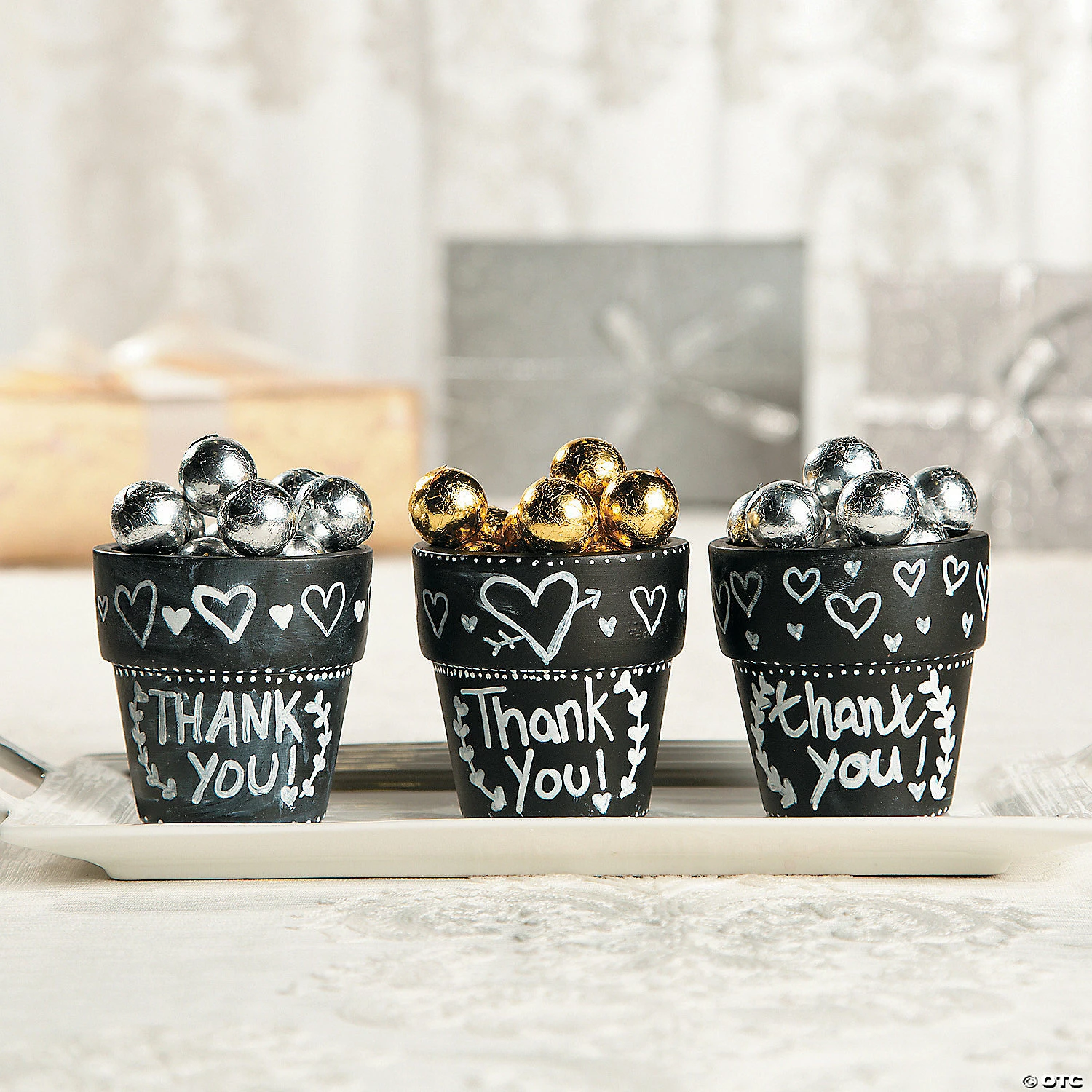 Wholesale ๐งจ Mini Ceramic Chalkboard Flowerpots - 12 Pc. ๐ 5 Wholesale ๐งจ Mini Ceramic Chalkboard Flowerpots - 12 Pc. ๐ - Image 3
