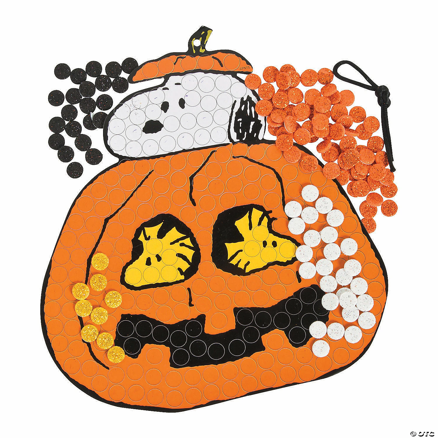 Hot Sale ❤️ Peanuts® 💀 Halloween Glitter Mosaic Craft Kit- Makes 12 ⭐ 4 Hot Sale ❤️ Peanuts® 💀 Halloween Glitter Mosaic Craft Kit- Makes 12 ⭐ - Image 2