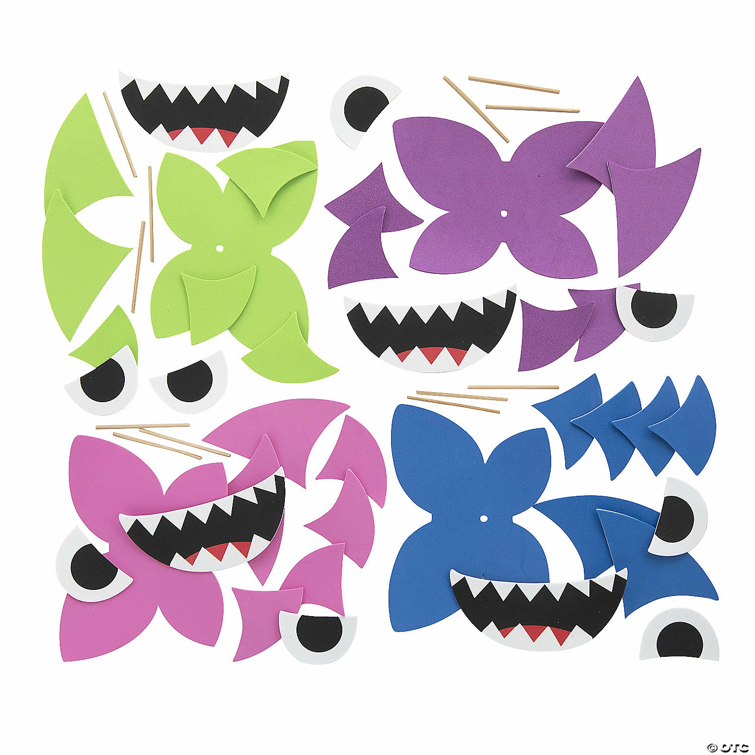 Best Sale 🥰 Shark Pumpkin Decorating Craft Kit - Makes 12 😍 4 Best Sale 🥰 Shark Pumpkin Decorating Craft Kit - Makes 12 😍 - Image 2