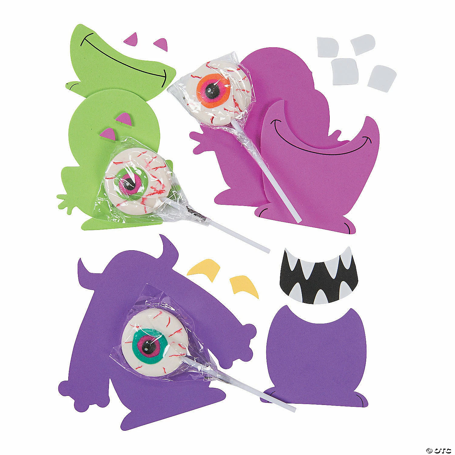 Budget ๐ Silly Monster Lollipop Craft Kit - Makes 12 ๐ 4 Budget ๐ Silly Monster Lollipop Craft Kit - Makes 12 ๐ - Image 2